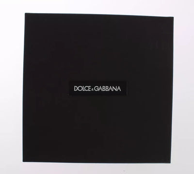 Dolce &amp; Gabbana Rode Gele Raffia Lederen Sluiting Zoeker Sleutelhanger