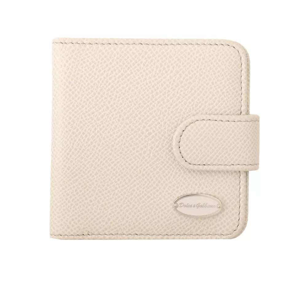 Dolce &amp; Gabbana Witte Dauphine Leren Condoomhouder Zakportemonnee