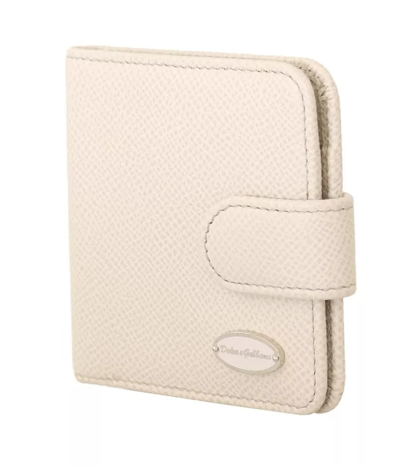 Dolce &amp; Gabbana Witte Dauphine Leren Condoomhouder Zakportemonnee