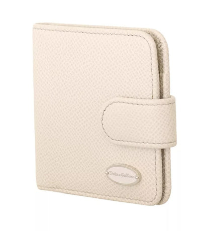 Dolce &amp; Gabbana Witte Dauphine Leren Condoomhouder Zakportemonnee