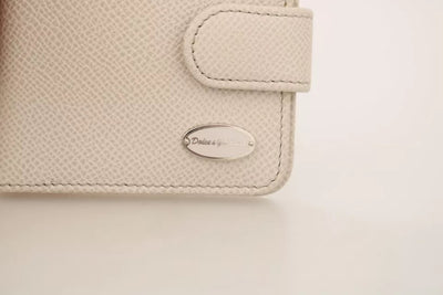 Dolce &amp; Gabbana Witte Dauphine Leren Condoomhouder Zakportemonnee