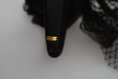 Dolce &amp; Gabbana Rode Zwarte Robot Helder Kristal Hoofdband Tiara Diadeem