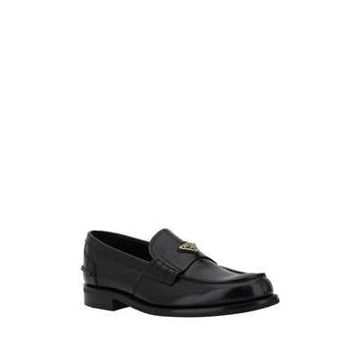 Mocassins Prada à plaque triangulaire