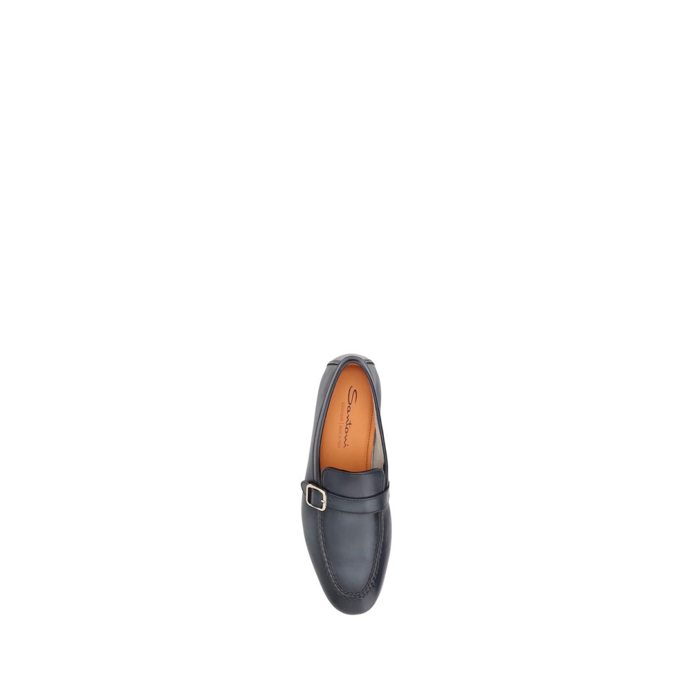 Santoni Loafers met een enkele gesp