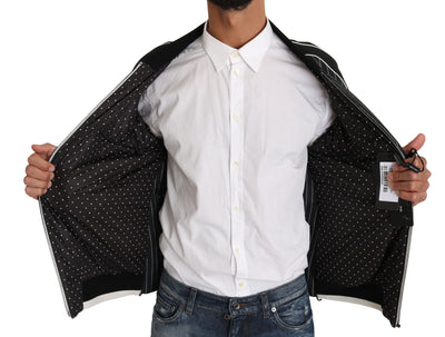 Veste noire à paillettes et perles Dolce &amp; Gabbana DD58 SG62