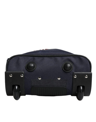 Sac à dos à roulettes Dolce &amp; Gabbana en polyester bleu et rouge pour enfant