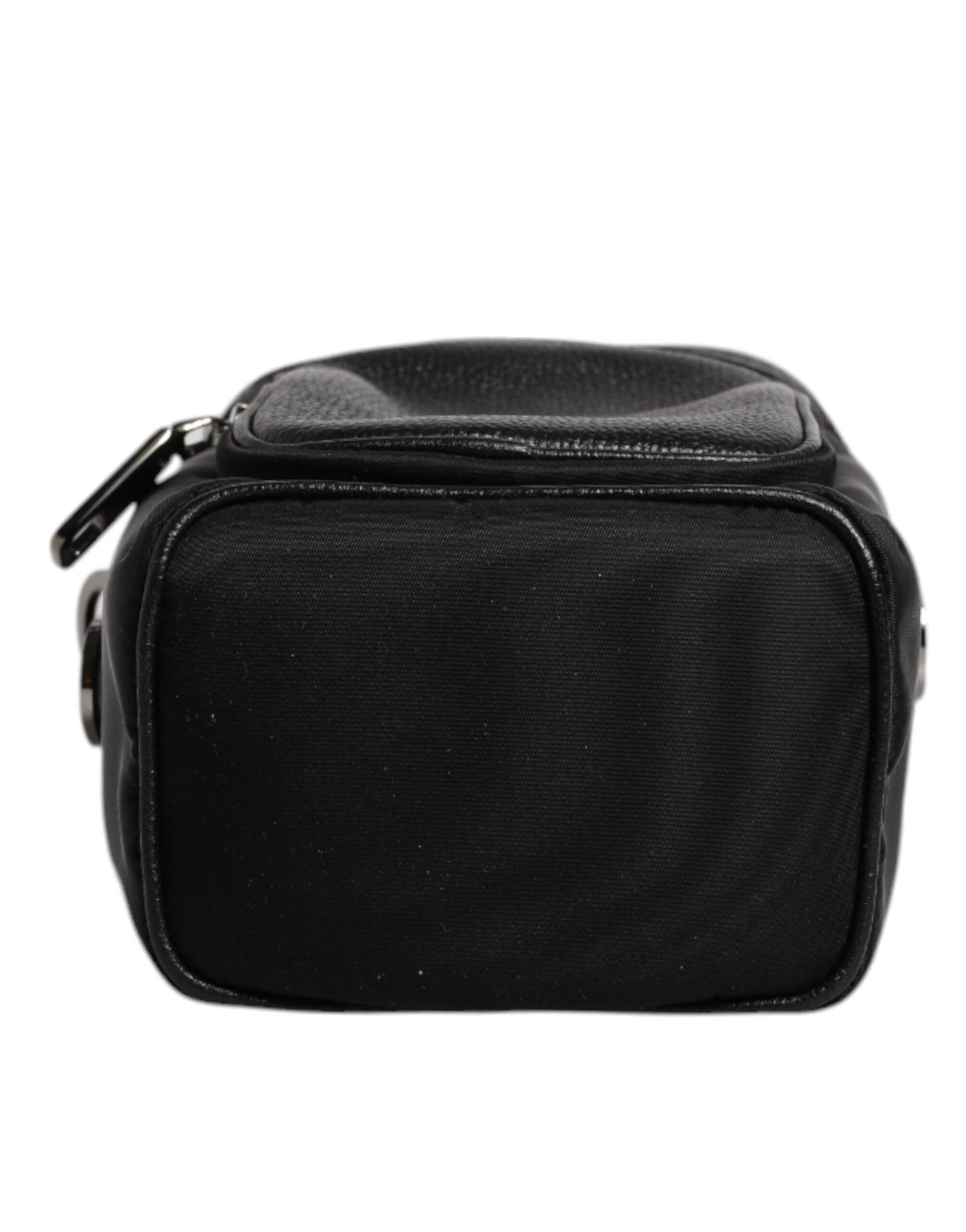 Dolce &amp; Gabbana Zwarte Leren Logo Portemonnee Crossbody Cameratas