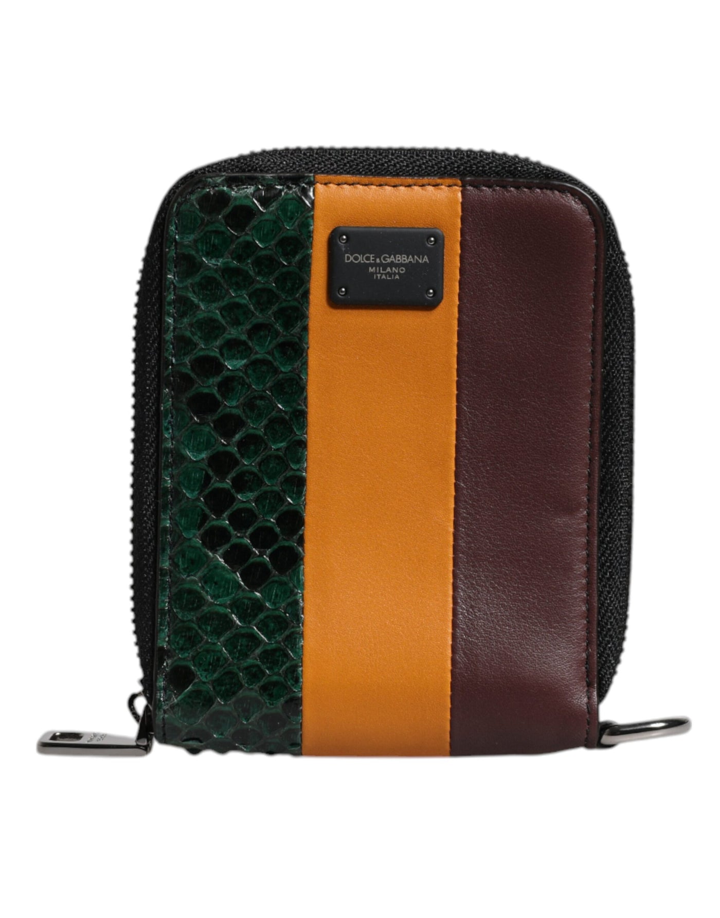Dolce &amp; Gabbana Multicolor Exotic Leather DG Bifold Kaarthouder Portemonnee