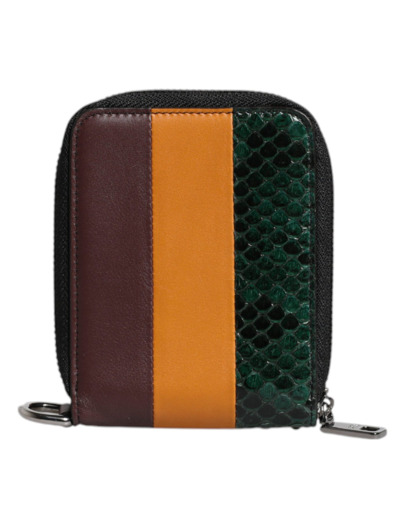 Dolce &amp; Gabbana Multicolor Exotic Leather DG Bifold Kaarthouder Portemonnee