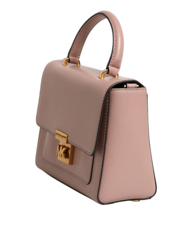 Michael Kors roze leren logo-plaquette crossbody MINDY satchel tas