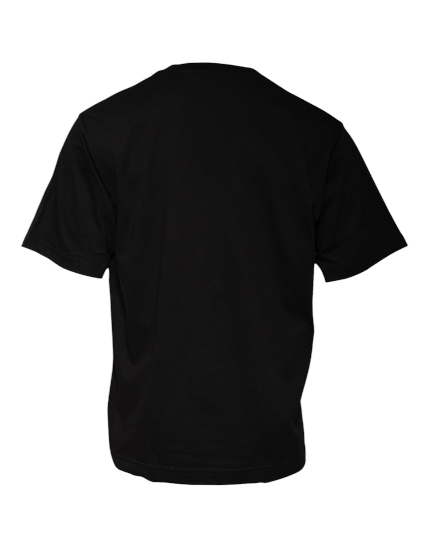 Dolce &amp; Gabbana Zwart T-shirt met ronde hals en logoprint van katoen