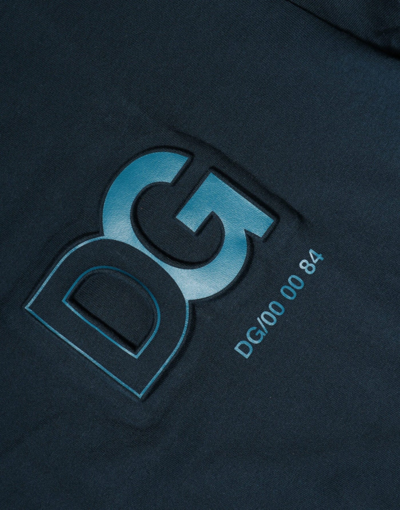 Dolce &amp; Gabbana Blue Logo Crew Neck T-shirt met korte mouwen