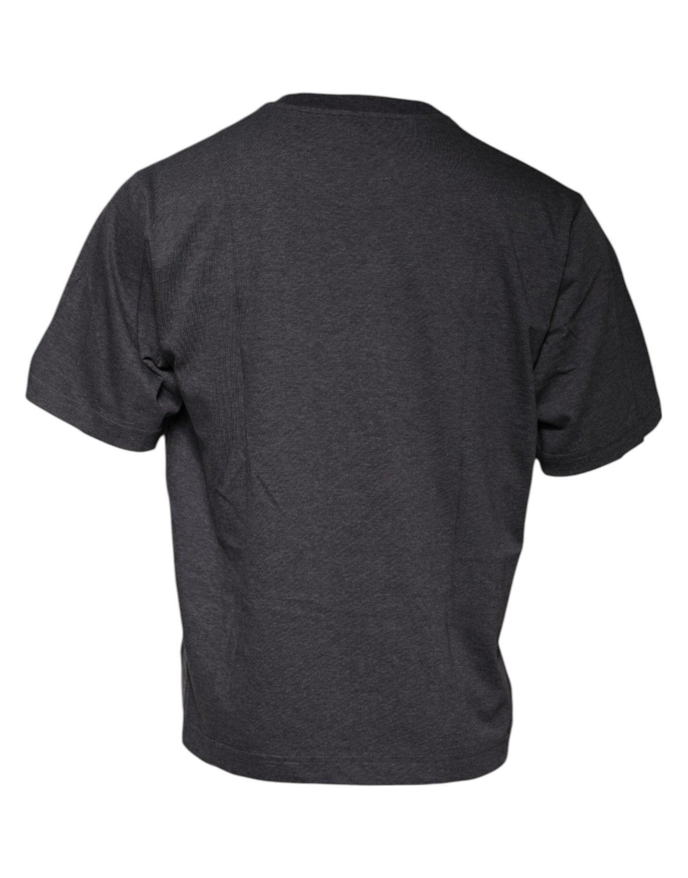 Dolce &amp; Gabbana donkergrijs T-shirt met ronde hals en korte mouwen