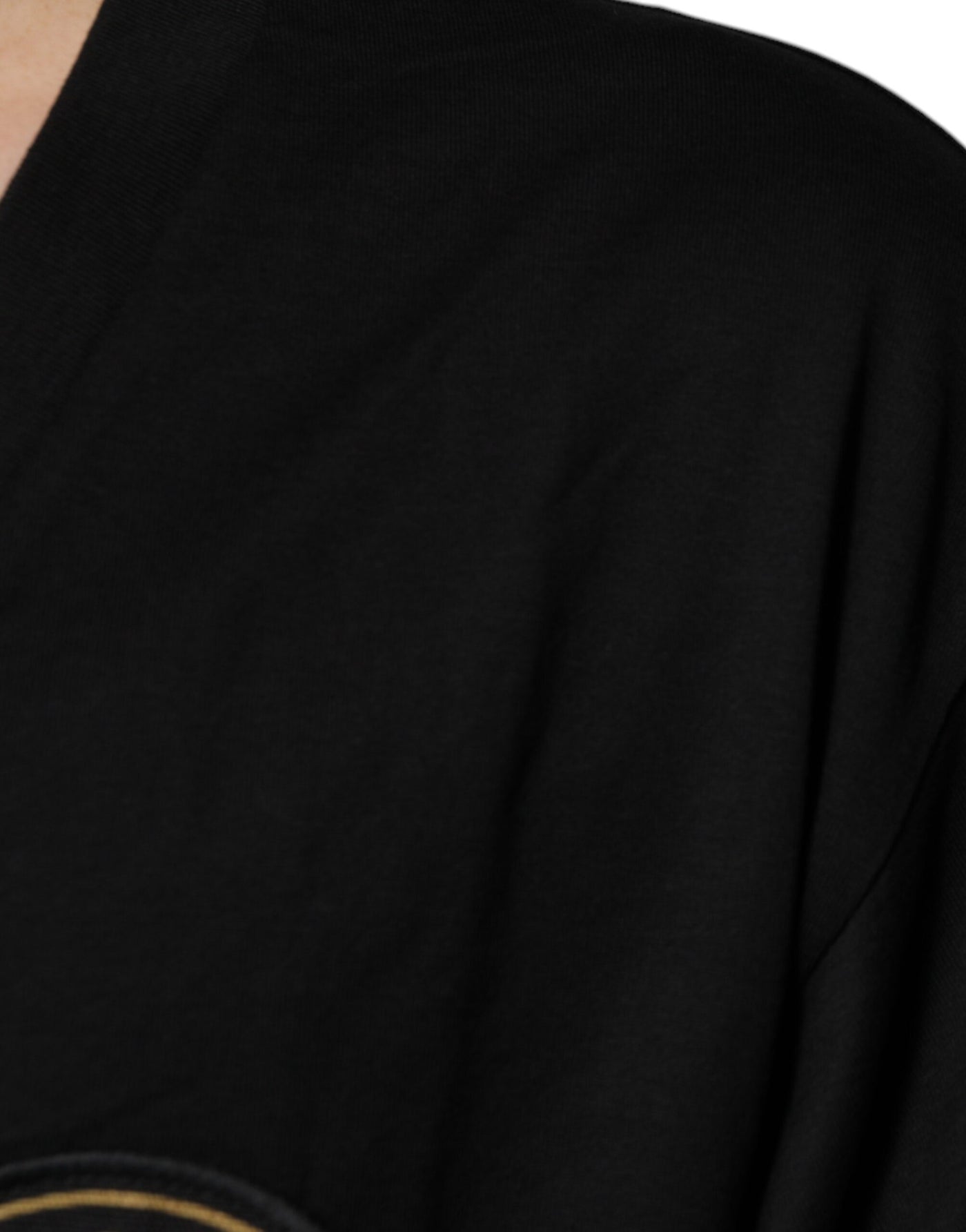 Dolce &amp; Gabbana Zwart Katoenen Logo V-hals T-shirt met Korte Mouwen