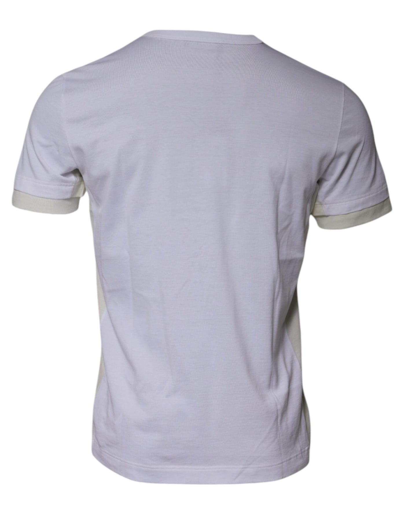 Dolce &amp; Gabbana Wit Katoenen T-shirt met Ronde Hals en Korte Mouwen