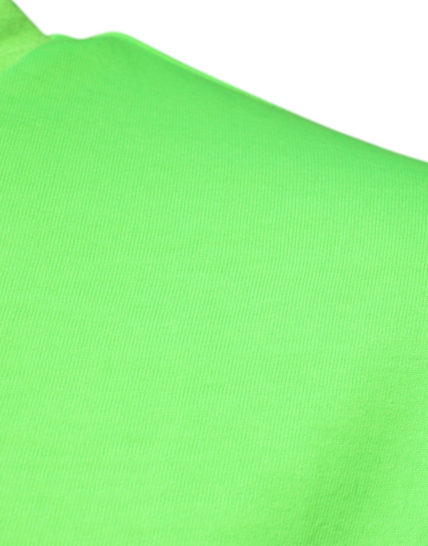 T-shirt ras du cou en polyester avec logo vert Dolce &amp; Gabbana