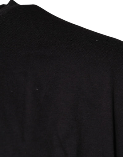 Dolce &amp; Gabbana Zwart T-shirt met ronde hals en logoprint van katoen