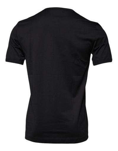 Dolce &amp; Gabbana Blue Crown Crew Neck T-shirt met korte mouwen