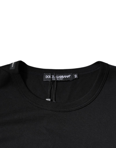 Dolce &amp; Gabbana Blue Crown Crew Neck T-shirt met korte mouwen
