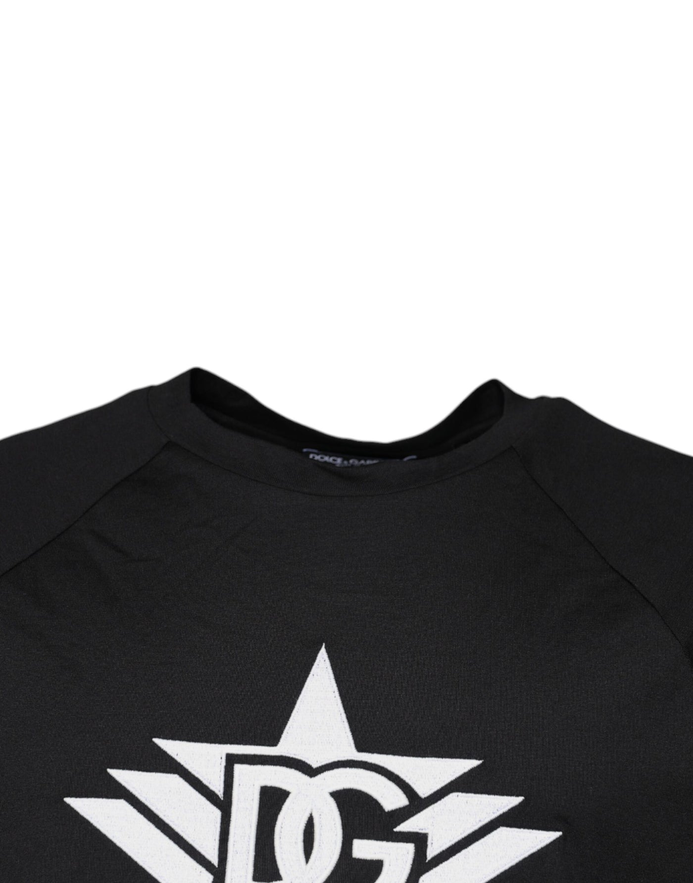 Dolce &amp; Gabbana Zwart T-shirt met ronde hals en logoprint van katoen
