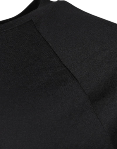Dolce &amp; Gabbana Zwart T-shirt met ronde hals en logoprint van katoen