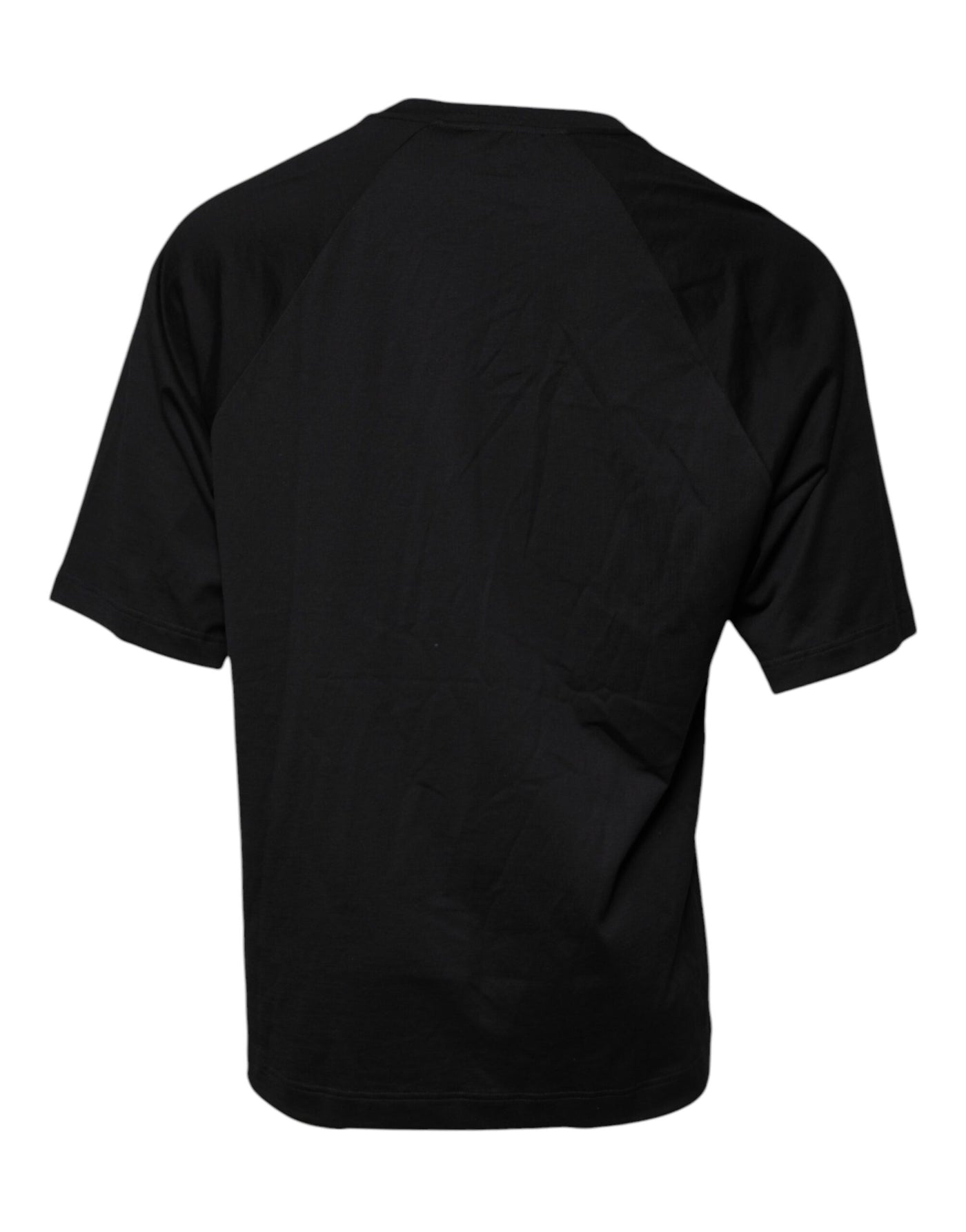 Dolce &amp; Gabbana Zwart T-shirt met ronde hals en logoprint van katoen