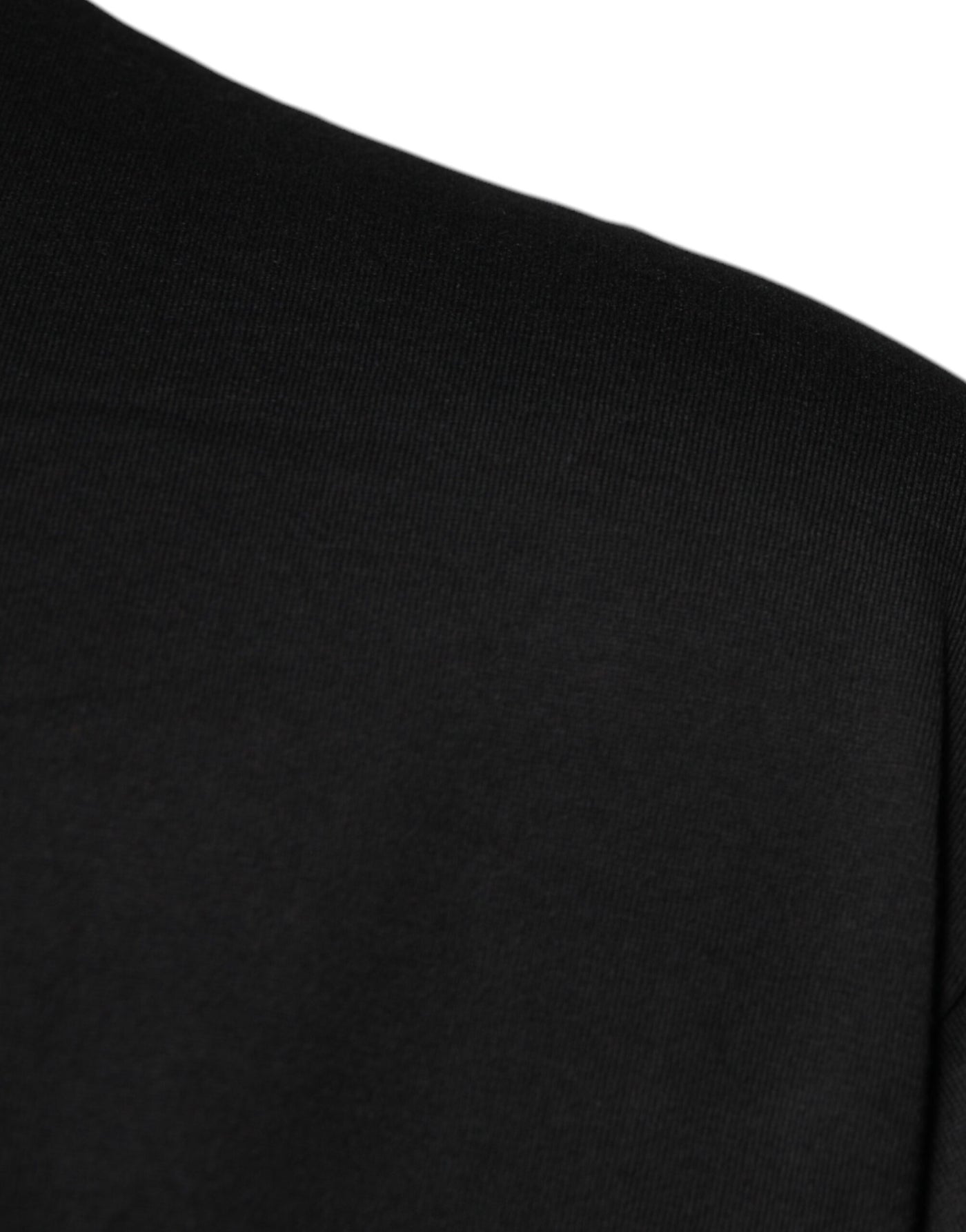 T-shirt ras du cou à manches courtes et logo noir Dolce &amp; Gabbana