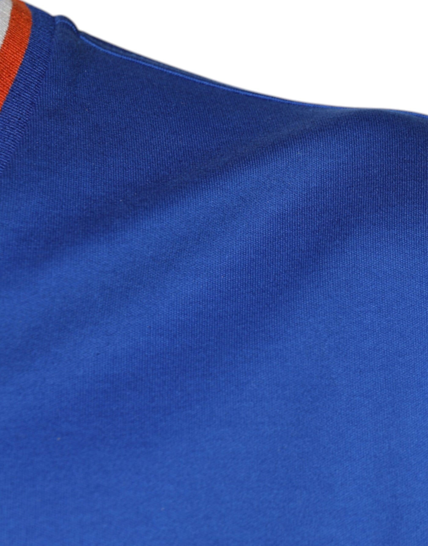T-shirt à manches courtes et col en V avec logo bleu Dolce &amp; Gabbana
