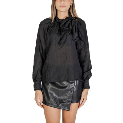Jacqueline De Yong Black Polyester Blouse