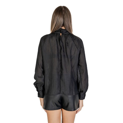 Jacqueline De Yong Black Polyester Blouse