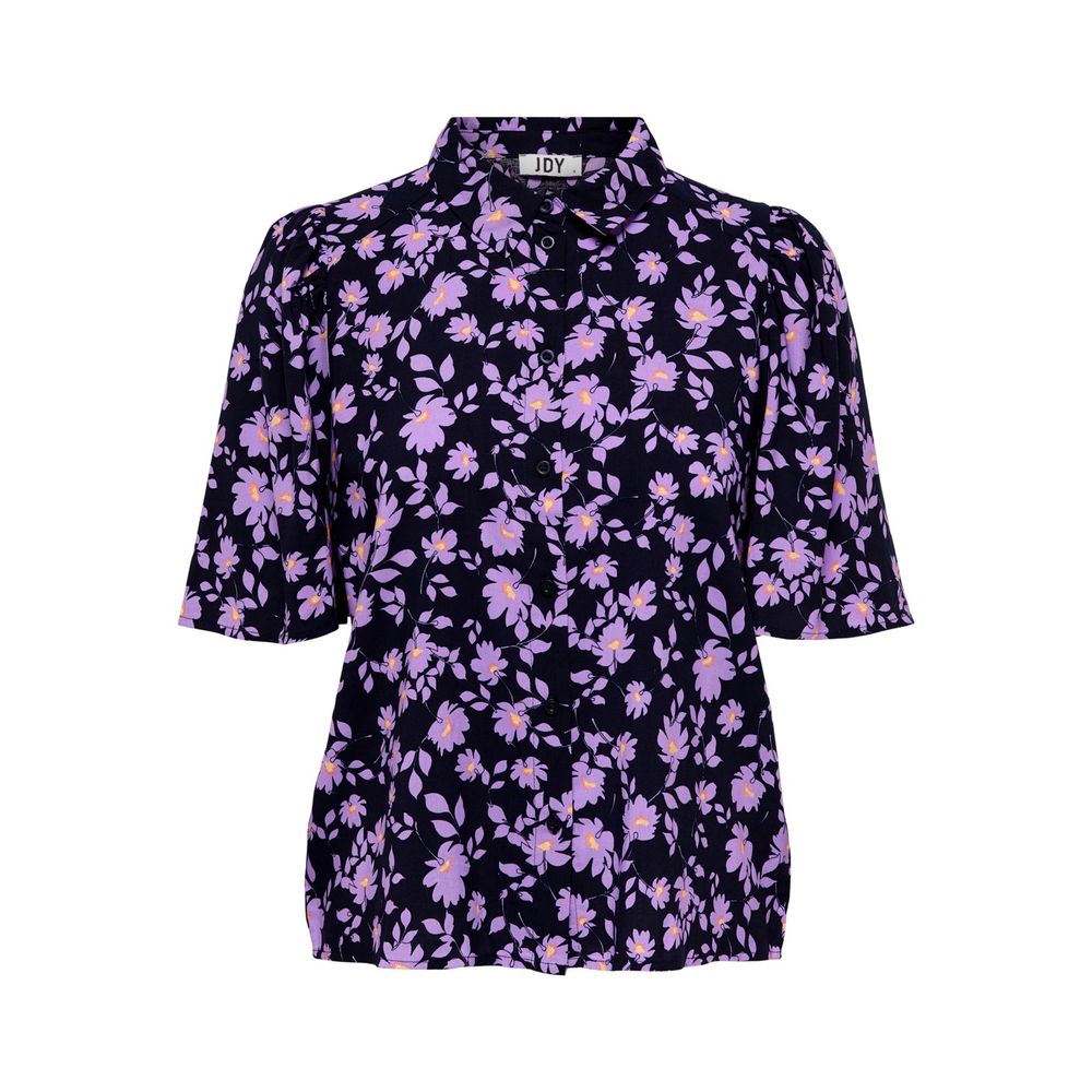 Jacqueline De Yong Purple Viscose Shortsleeve