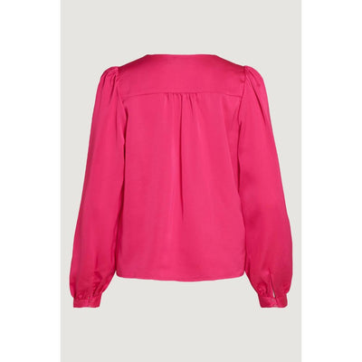Vila Clothes Pink Polyester Blouse