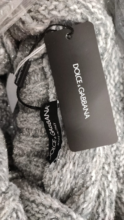 Dolce & Gabbana Gray Cashmere Turtle Neck Pullover Sweater