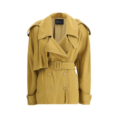 De Andamane Double-breasted korte trenchcoat