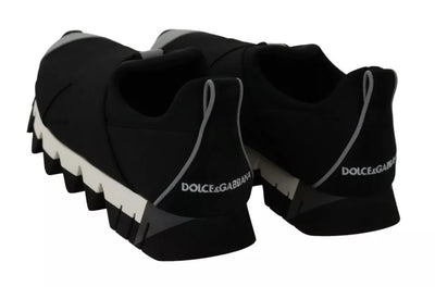 Dolce &amp; Gabbana Black Shark Neoprene Stretch Sneakers Schoenen