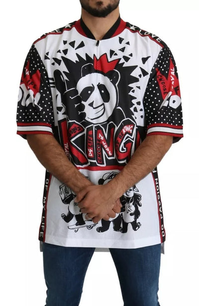 T-shirt Dolce &amp; Gabbana en polyester blanc King Panda