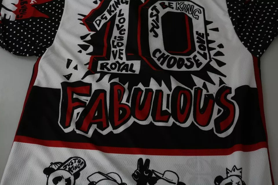 T-shirt Dolce &amp; Gabbana en polyester blanc King Panda