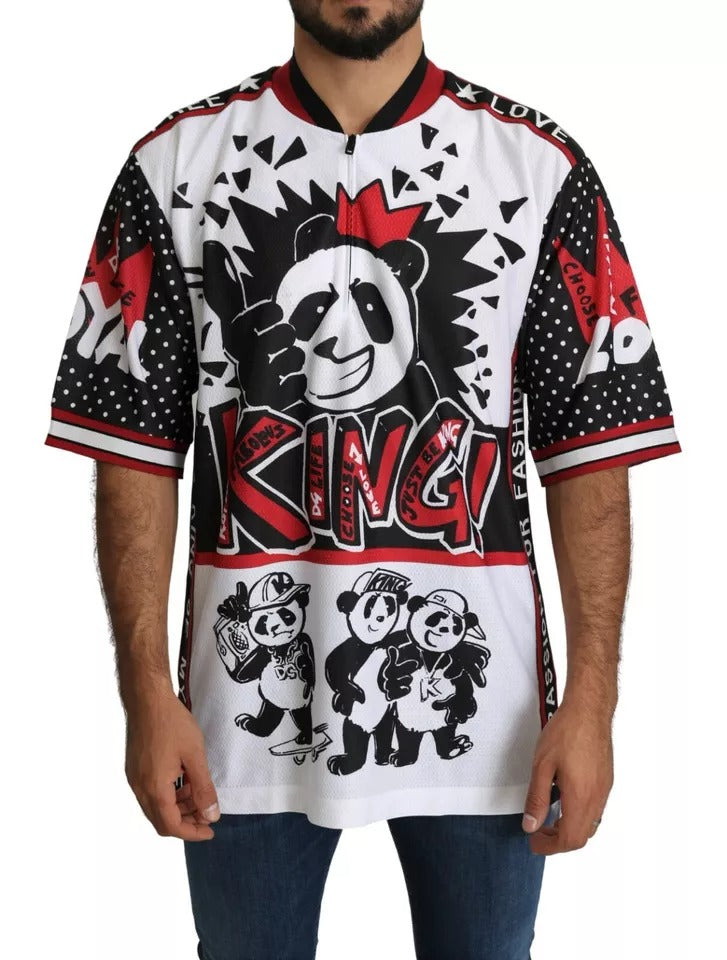 T-shirt Dolce &amp; Gabbana en polyester blanc King Panda