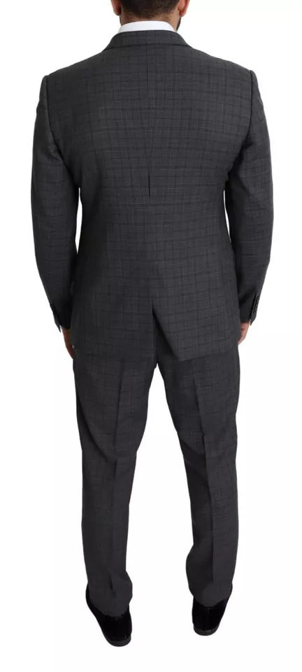 Costume Martini 2 pièces en laine grise pour homme Dolce &amp; Gabbana