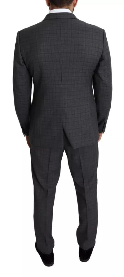 Costume Martini 2 pièces en laine grise pour homme Dolce &amp; Gabbana