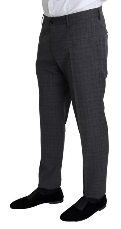 Costume Martini 2 pièces en laine grise pour homme Dolce &amp; Gabbana