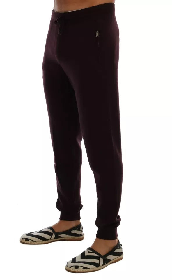 Dolce &amp; Gabbana Paarse Kasjmier Sportbroek