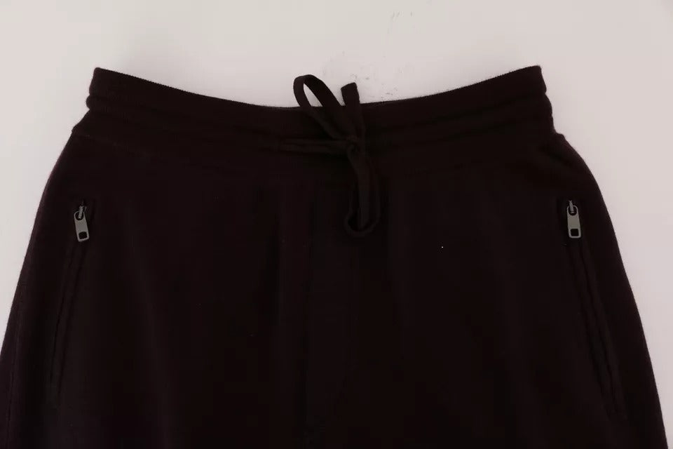 Dolce &amp; Gabbana Paarse Kasjmier Sportbroek