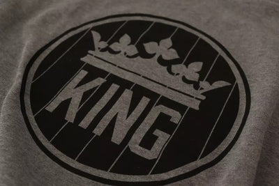 Pull en coton gris Crown King de Dolce &amp; Gabbana