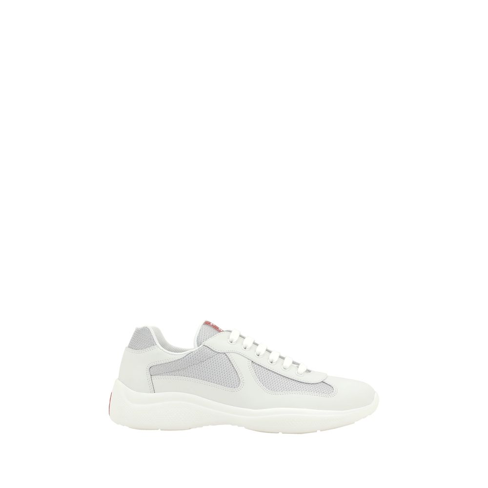 Prada witte leren Amerikaanse sneakers