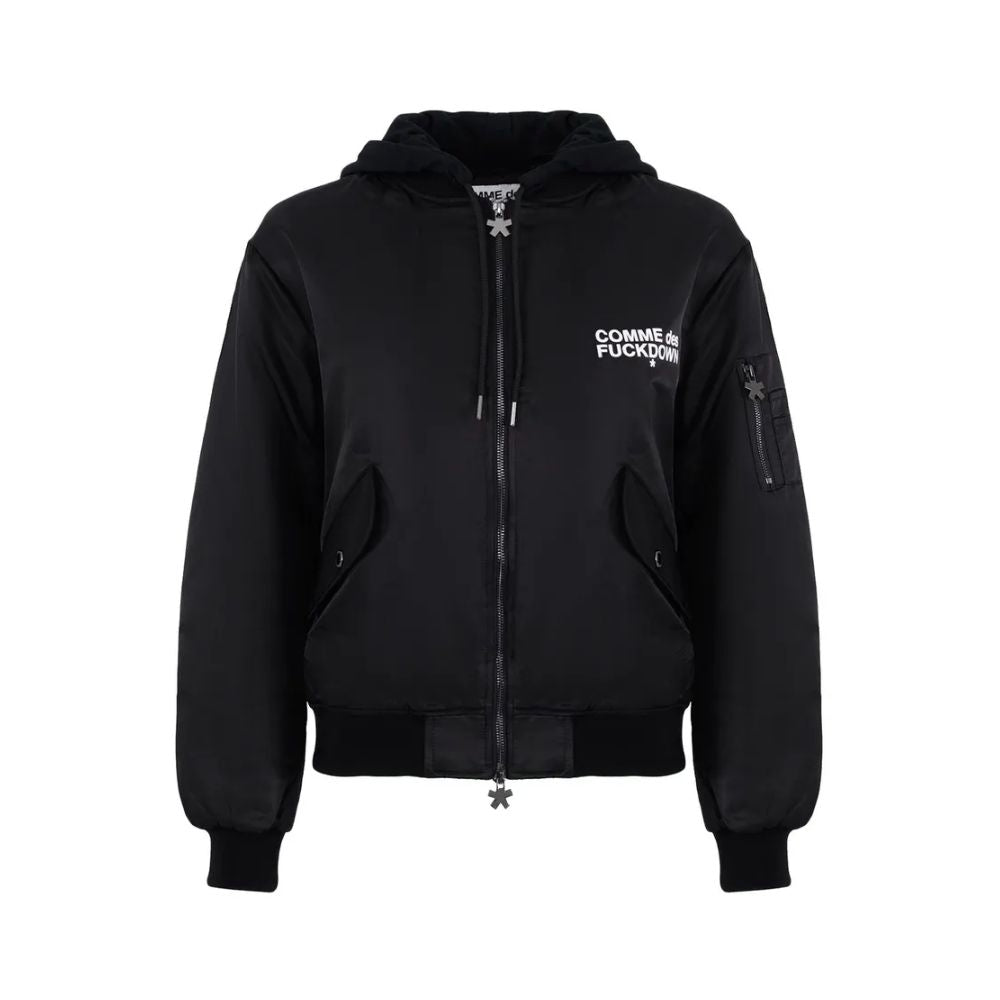 Comme Des Fuckdown Zwarte Nylon Jassen &amp; Mantels