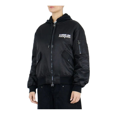 Comme Des Fuckdown Zwarte Nylon Jassen &amp; Mantels