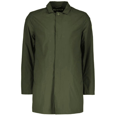 Manteau-pluie pour homme People Of Shibuya en polyester recyclé vert.