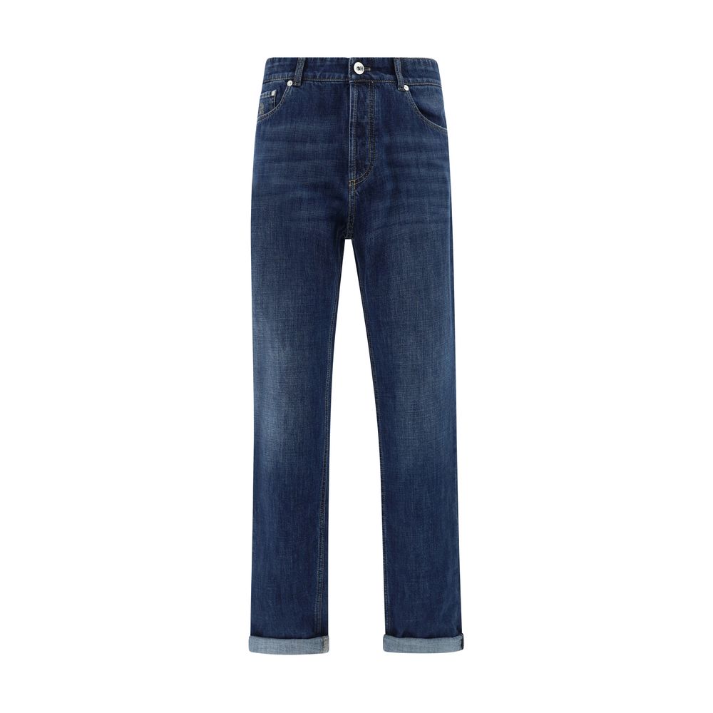 Brunello Cucinelli jeans met manchetten