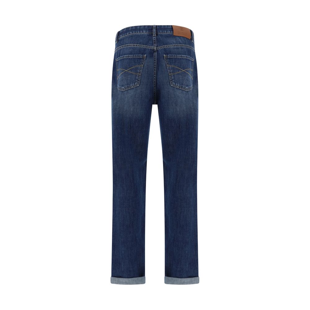 Brunello Cucinelli jeans met manchetten